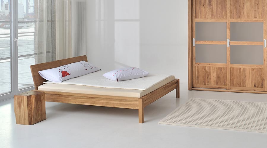 Bett CARA von vitamin design - Designbett aus Massivholz