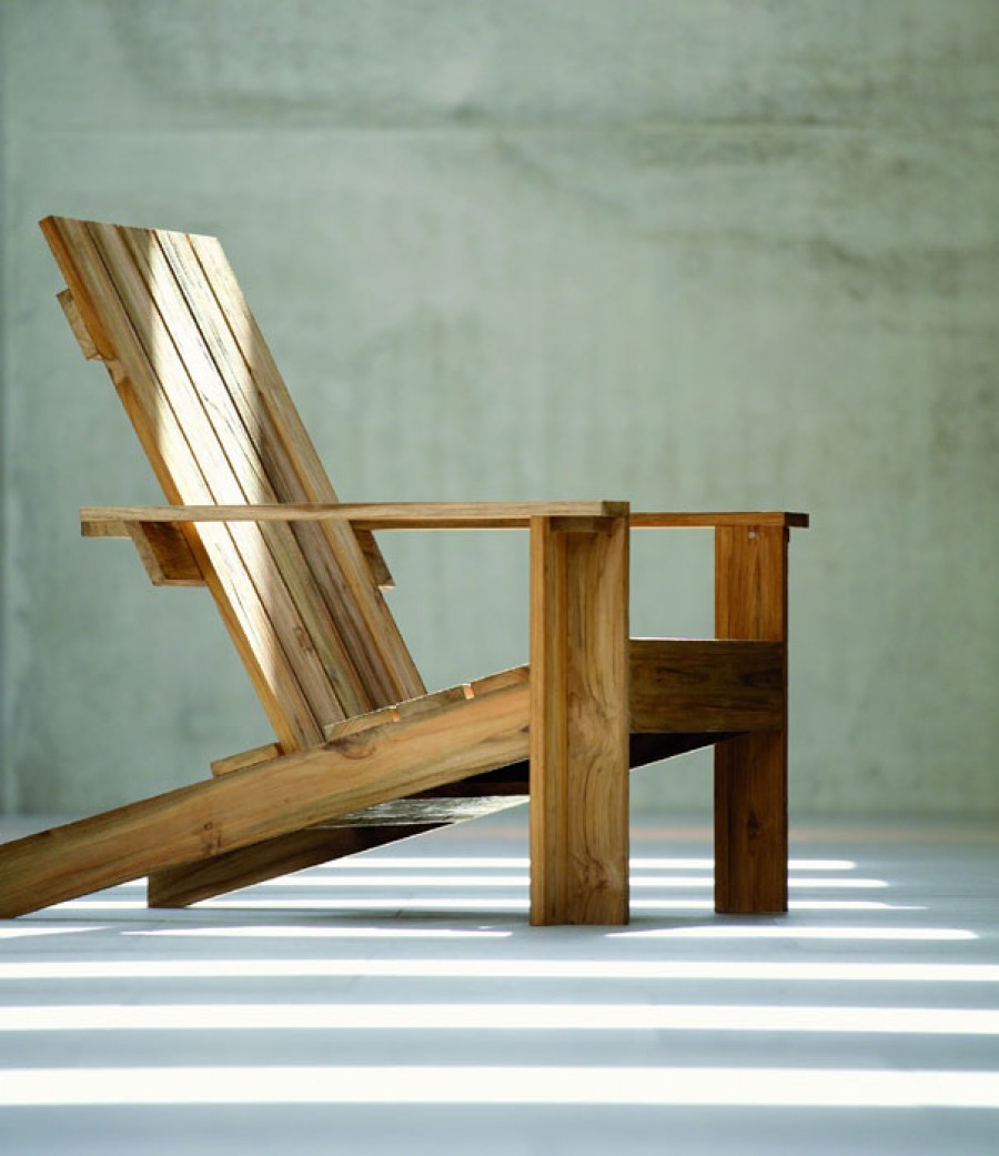 Gartenstuhl aus Teak Armlehnsessel BATTEN Jan Kurtz