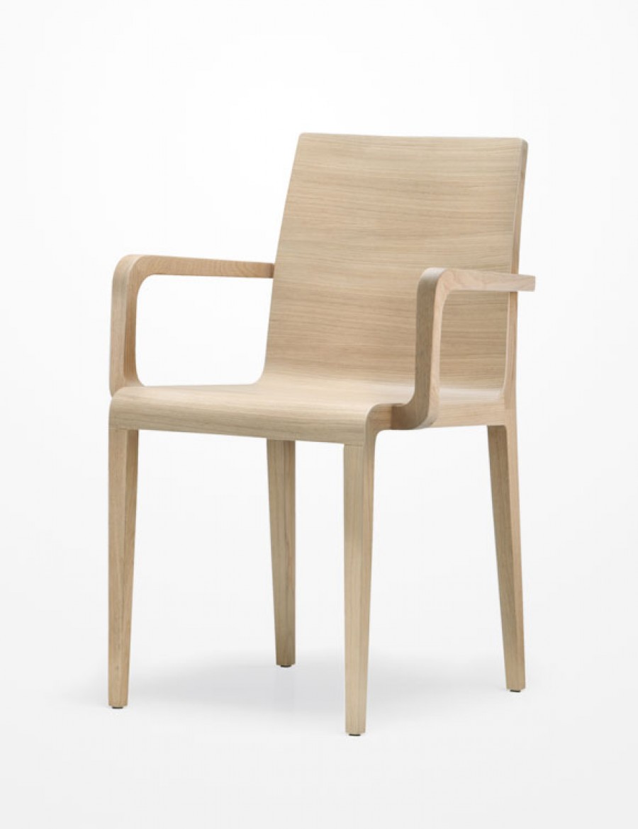 Design-Holzstuhl mit Armlehnen - YOUNG 425 von Pedrali