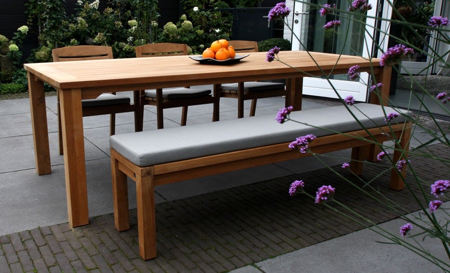 MAXIMA Gartenbank ohne Lehne von Traditional Teak
