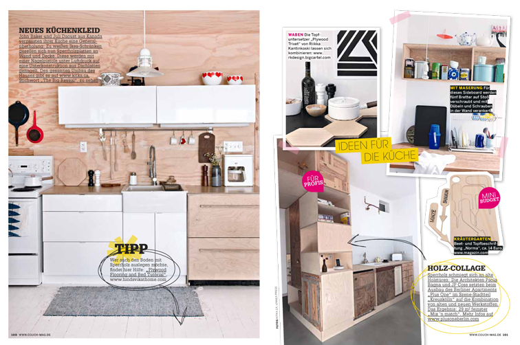 Aus Sperrholz lassen sich super DIY-Schränke oder Regale zimmern. In Skandinavien ein absoluter Trend!