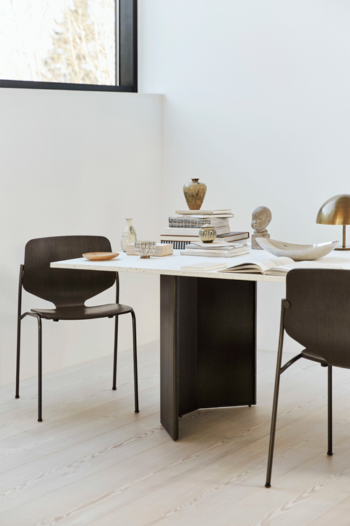 Design Stapelstuhl Holz Metall Mater NOVA CHAIR