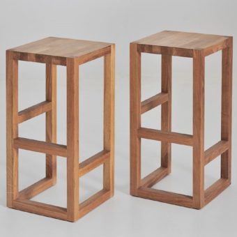 Design-Barhocker STEP aus Holz von vitamin design