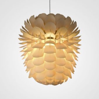 Designer-Pendelleuchte ZAPPY aus Holz von Schneid