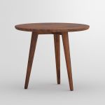 runder Couchtisch Massivholz in Nussbaum geölt - AMBIO ROUND von vitamin design