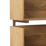 Kristina Dam STACK FLOOR SHELF - modulares Bodenregal aus Holz in Eiche