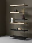 WOUD - TRAY SHELF HIGH offenes Regalsystem aus Metall und Holz
