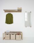 Massivholzbank CUTTER BENCH ergänzend zur Garderobe CUTTER RACK von Skagerak Sitzbank Holz in Eiche - CUTTER BENCH von Skagerak