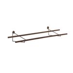 Nachhaltige Garderobe aus Holz und einer Schwarzstahl Wandhalterung - SHOE RACK von We Do Wood Hängendes Schuhregal aus Holz in Eiche geräuchert SHOE RACK von We Do Wood