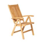 VICTORIA RECLINER von Traditional Teak - Gartenstuhl aus Teak als Hochlehner