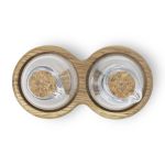 Essigflasche und Öl Flasche mit Ständer aus Holz von Kay Bojesen - MENAGERI