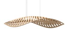 Große Design Pendelleuchte NAVICULA (250 cm) für den Esstisch von David Trubridge große Design Pendelleuchte für den Esstisch (250 cm) - NAVICULA von David Trubridge