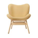 Lounge Sessel in Eiche geölt mit Summer Sunshine Bezug - A CONVERSATION PIECE LOW LOUNGE CHAIR von UMAGE