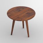 runder Couchtisch in Nussbaum geölt - AMBIO ROUND von vitamin design