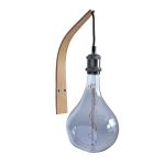 Wandlampe aus Holz in Eiche mit Glühbirne - ARCUS von LeuchtNatur
