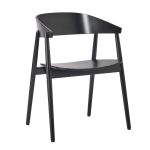 Designer Esszimmerstuhl AC2 von Andersen Furniture in Buche, schwarz lackiert Esszimmerstuhl mit Armlehnen in Buche lackiert - AC2 Chair von Andersen Furniture