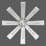 Ansicht von oben in den Garderobenständer Naomi von Keilbach mit 8 Leisten Garderobe NAOMI von Keilbach, Ansicht von oben