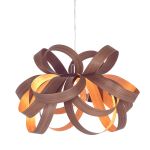 Designer Hängeleuchte SKIPPER aus Walnuss von Tom Raffield Pendelleuchte SKIPPER aus Walnuss von Tom Raffield