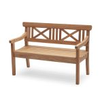 DRACHMANN von Skagerak - klassische Sitzbank für Garten und Terrasse aus Teakholz - 120 cm