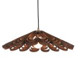 Pendelleuchte QUILL aus zartem Walnussholzfurnier Von Tom Raffield - QUILL Pendelleuchte aus Walnuss