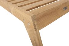 Detail der Gartenliege aus Holz in Teak - LUNA LOUNGER von Traditional Teak