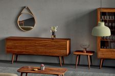 Modernes Massivholz Sideboard mit konischen Beinen AMBIO von vitamin design