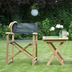 URBAN von JanKurtz - Regiestuhl aus Teakholz in schwarz