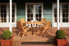 Teak-Gartentisch rund - Tisch WILLIAM von Traditional Teak