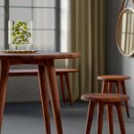 Esstisch oval aus Holz aus Amerikanischem Nussbaum, geölt - AMBIO von vitamin design