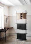 Modulares Regalsystem SHELVING SYSTEM aus Holz und Metall mit Cabinet Schrankelementen von Moebe Moebe - SHELVING SYSTEM modulares Regalsystem mit CABINET Schrankelement
