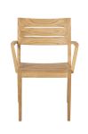 Front Stapelstuhl aus Teak für Garten und Terrasse - GRACE von Traditional Teak