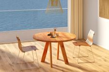 Der runde Massivholztisch im modernen Design ZIRKEL von vitamin design