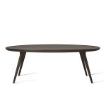 ovaler Design Wohnzimmertisch in Eiche sirka-grau gebeizt - ACCENT LOUNGE TABLE von Mater