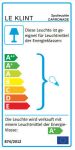 Engerie-Effizienz-Etikett der Pendelleuchte CARRONADE PENDANT SPOT von LE KLINT