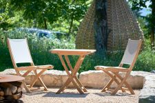 modernes Balkonset klappbar aus Holz - TOWN & JUMP von Jan Jurtz Möbel