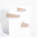PLIAGE von Drugeot Manufacture - Kleine Designer Wandregale aus Eiche