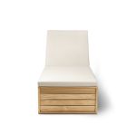 Carl Hansen and Son BK14 Sunbed Sonnenliege aus Teakholz mit Auflage