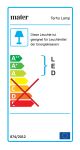 Energie-Effizienz-Label für die Hängeleuchten TERHO von Mater Energie Effizienz Label für Hängeleuchte Terho Lamp von Mater