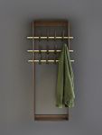 Funktional und dekorativ zeigt sich die Wandgarderobe COAT FRAME von We Do Wood Wandgarderobe aus Holz in Eiche geräuchert COAT FRAME von We Do Wood
