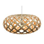 KINA von David Trubridge - Stilvolle Hängeleuchte aus Holz in Orange David Trubridge - KINA Hängeleuchte aus Holz in Orange