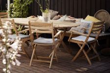 Teak Gartenstuhl klappbar - Armlehnstuhl SELANDIA von Skagerak