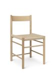 Der schlichte Shaker Stuhl F CHAIR von Brdr. Krüger aus geölter Eiche mit Papiergeflecht Stuhl mit Geflecht aus Eiche mit Papiergeflecht - Brdr. Krüger F CHAIR