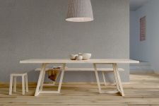 Design-Esstisch MARGO von vitamin design in geometrischer Form aus Holz