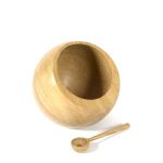 kleine Gewürzschale mit Löffel aus Eiche geölt LOLEC von uccellino