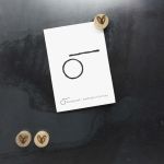 Holzmagnete für Magnetwand schwarz KARTENWAND von Raumgestalt