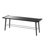 Sitzbank aus Holz in Eiche schwarz im dänischen Design - SCALA BENCH von by Wirth