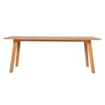 Der moderne Gartentisch LUNA von Traditional Teak mit Tischbein in Teak LUNA von Traditional Teak Gartentisch Teakholz Tischbein in Teak