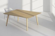 Der moderne Esszimmertisch AETAS aus massivem Holz von vitamin design  Esszimmertisch Konferenztisch massiv aus Holz AETAS von vitamin design