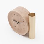 Tischuhr in Buche - TIK TOK von Drugeot Manufacture