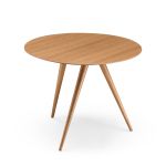 TURN HIGH von maigrau - Designer Beistelltisch rund aus Holz in Eiche natur